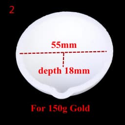 High Temperature Quartz Silica Melting Crucible for Gold Silver Jewelry Tool