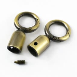 4/10/20Pcs 8mm Metal Bags Strap Buckle O Ring Spring Snap Hook for Keychain Hanging Bell Handbag End Stopper Bag Accessories