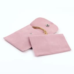 Eco-Friendly Thickened Soft Snap Velvet Jewelry Pouch Earring Ring Anti-Scratch Gift Bag for Jewelry Store Retail Packaging