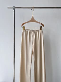 Spring and Summer New Basic Acetate Fabric Mercerization Minimalist Loose Casual Women's Wide Leg Pants