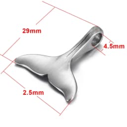 Stainless Steel Charms Fishtail Hole 5mm 4mm for Jewelry Making Accessories Bracelet Hook DIY Necklace Clasps Findings