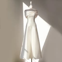 Sondr Simple Off the Shoulder Korea Wedding Dresses A Line Corset Back Customized Bridal Gown Photos Shoot Satin Party Dress