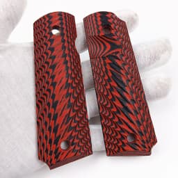 1Pair Tactics Full Size G10 Material Radial Textured 1911 Grips Patches DIY Making Replace Accessories Scales Decor Slabs