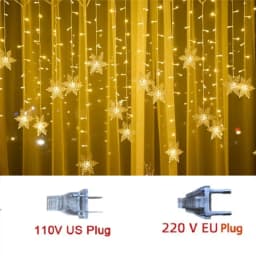 Snowflake String Garland Fairy Lights USB/Battery Powered Christmas Tree Holiday New Year Bedroom Decoration Lamps