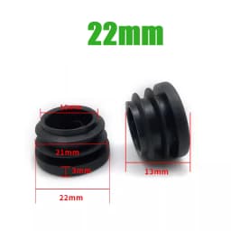 Black PE Plastic Round Pipe Plugs, Dia 10-100mm Furniture Foot Caps, Chair/Table Leg Protectors, Dustproof Tube Hole Covers