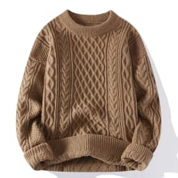 Autumn Winter Men Sweater Vintage O Neck Solid Color Mens Knitted Pullovers Loose Harajuku Mens Retro Knitting Pullover Sweaters