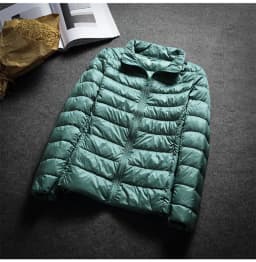 Schinteon Ultralight White Duck Down Jacket Spring Autumn Warm Slim Zipper Women Fashion Light Down Coat 13 Colors S-7XL