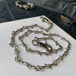 Y2k Belts Hippop Grunge Goth Punk Belts Thorns Wire Barbed Trousers Long Waist Chain Women Men Pants Jeans Accessories