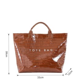 Luxury Crocodile Pattern Women Handbag With Short Handle Shoulder Bag 2026 New Designer Bag Large Capacity Travel Bag Trend Tote