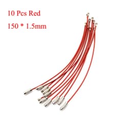 10pcs Multi Color stainless steel wire cable rope EDC luggage screw lock ring key keyring loop circle hang keychain chain tag