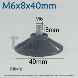 M4 M5 M6 M8 Transparent Suckers With Screw PVC Plastic Sucker Pad Holder Turn Nut Glass Table Tops Storage Tool Hooks