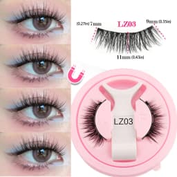 YSDO 1Pair Glue-free Magnetic Eyelashes Natural 3D Mink Eyelashes 2025 New Reusable Sensitive Eye Friendly Magnet Eyelash Kit