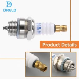 2Pcs L7T 2 Stroke Engine Spark Plug Engine Accessory Replace for Chainsaw Brush Cutter Garden Lawnmower Strimmer Trimmer Parts