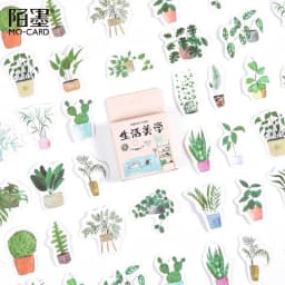45 Pcs Fresh Flowers Sticker Set Cute Scrapbook Decoration for Kid DIY Arts Crafts Journaling Album Junk Journal