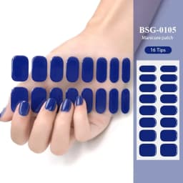 16/20/22Tips Semi-Cured Gel Nail Patch Adhesive Sliders Long Lasting Full Gel Nail Stickers DIY Manicure Harden In UV Lamp Need