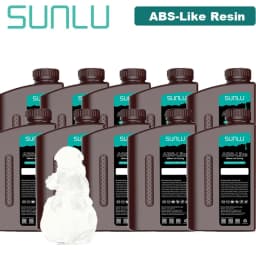 SUNLU 10KG ABS-Like/ Standard / Water-Wash/ 14K High Precision Resin 405nm Rapid UV-Curing Photopolymer Resin 1KG/Bottle