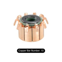 11 Sizes Electric Motor Commutator 7/8/10/12 Gear Teeth 4-10mm ID 11-23mm OD Copper Motor Accessory for Power Tools DC Motors