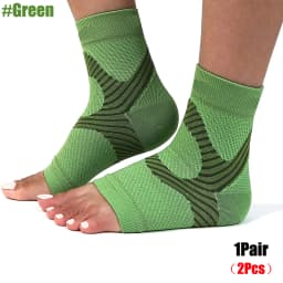 1Pair Ankle Support Sleeve for Women Men, Open Toe Compression Socks Night Splints for Plantar Fasciitis Tendonitis Foot Support