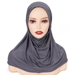Instant Jersey Hijab Premium Stretch Jersey Headscarf Pre-Sewn Quick Hijab for Muslim Women No Tie Comfortable Hijab for Daily