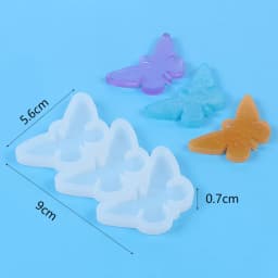 8/12pcs DIY Epoxy Earrings Charms Silicone Mold Round Oval Pendants Resin Mold For Jewelry Making Keychain Tag Casting DIY Craft