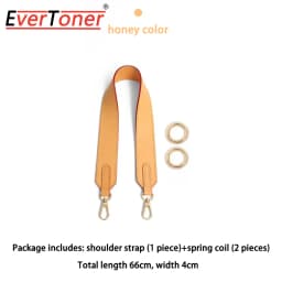 EverToner Wide Shoulder Strap Adjustable Replacement Bag Strap Double-sided Solid Color For l-v neverfull Belts Bag accessory