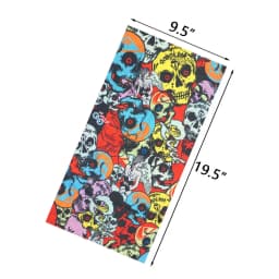 Skull Pattern Seamless Breathable Neck Warmer Gaiter Men Cycling Bandana Women Running Hiking Tube Scarf Sunshield Face Mask