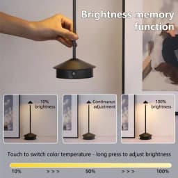 HPH Rechargeable Table Lamp Creative vintage Led Lamp Coffee Pina Pro Table Lamp Aesthetic Decoration Decorative Desk Lamp