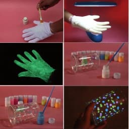 8 Colors Luminous Pigment Paint Luminous Paint Non-toxic and Skin-safe and Long-lasting Suitable for Epoxy Paint