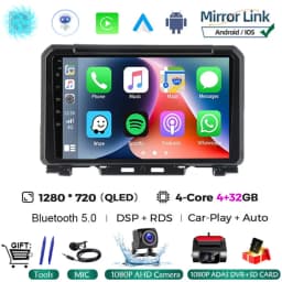 9 Inch Android 16 For Suzuki Jimny JB64 JB74 2018 - 2020 Multimedia Video Player Car Radio Stereo GPS Navigation Carplay