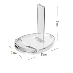 1/2/3Pcs Clear Acrylic Anime Merch Display Stand With Base Hanging Bar For Keychains Photocards Standees For Anime Collectors