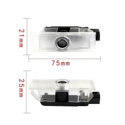 2 LED Car Door Logo Lamp Projector Laser Lights For Alfa Romeo Accessories Stelvio Brera Spider Giulia Giulietta 159 166 GT Mito