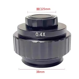 CTV 0.3X 0.35X 0.4X 0.5X 1X C-Mount Lens Adapter For Simul Focal Trinocular Stereo Microscope 38MM Interface Microscopio Camera