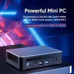 Topton Gaming Mini PC Core I9 12900H I7 1280P I5 Thunderbolt 4 NAS Computer Windows 11 2*2.5G LAN 2*DDR4 2*NVMe SATA 4*4K WiFi6