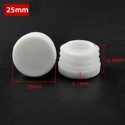 5~100Pcs 13mm~114mm White Round Plastic Blanking End Caps Chair Legs Tube Pipe Inserts Plug Bung Dust Cover Furniture Parts