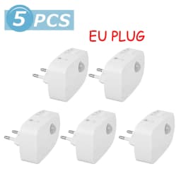 LED Night Light Mini PIR Motion Sensor Night Lamp 3 Modes Bedroom Bedside Lights EU Plug For Closet Bedroom Corridor Bathroom