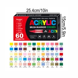 12-288 Colors/Box Christmas-Themed Marker Set - Soft-Tip Straight Liquid Acrylic Markers for DIY Holiday Doodle Art Painting