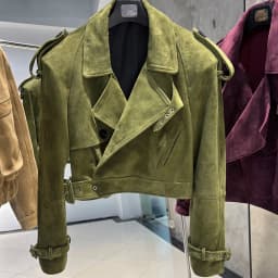 YOLOAgain Women's Real Leather Jacket Sheepskin Coat