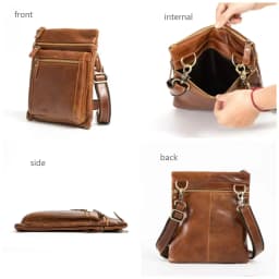 Man Bags Genuine Leather Shoulder Bag For Men Office Business Messenger Crossbody Real Leather Bag Male Fashion Casual Handbag
