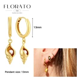 925 Sterling Silver ear needles Animal Butterfly/Elephant/Shell Pendant Hoop Earrings For Women Fashion Jewelry Accessories