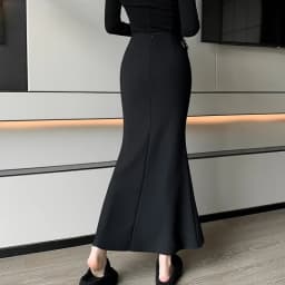 Elegant Fishtail Long Black Skirts Women 2026 High Waist Streetwear Y2k Clothes Korean Style Slim Office Lady Harajuku Mid Skirt