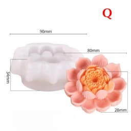 3D Jasmine Rose Flower Silicone Mold DIY Chocolate Cake Decor Pudding Desserts Pastry Baking Tool Soap Fondant Baking Mould