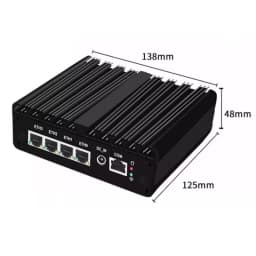 Fanless PfSense Firewall Soft Router J6412 N5105 N100 4x I226-V 2.5G LAN NVMe Barebone Mini PC HDMI2.0 DP AES-NI OPNsense Win11