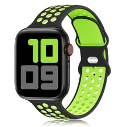 Sport Strap for Apple Watch Band 44mm 40mm 42-38-41mm 45 mm Air-hole Silicone Bracelet iWatch Series 9/8/7 6 SE 5 Ultra 2 49mm
