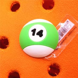 Original 1pcs Billiards Shape PVC Shoe Charms Accessories 3D Black 8 Blue 2 Orange 5 Balls Jeans Pins Upper Decorations Buckle