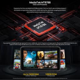 Ulefone Armor Pad Pro Rugged Tablet PC 8GB+128GB IP68/IP69K 8'' Android 13 MT8788 48MP 7650mAh 4G Tablet PC