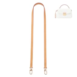 BEERY&SNOWY Bag Replacement For LV Shoulder Straps Croisette Handbag Accessories Genuine Vachetta Leather Strap