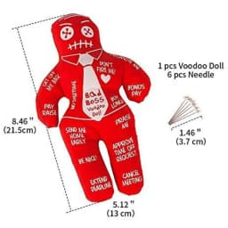 Bad Boss Voodoo Doll Toys Handmade Personalized Polyester Doll Holiday Party Gifts