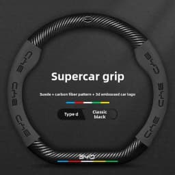 For BYD Tang, Song, Yuan, Ming, Qin PLUS, Han EV, Yuan Pro, Frigate 07, Dolphin, car, suede steering wheel cover