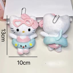 *New Cartoon Keychain Plush Stuffed Soft Doll Keychain Cartoon Plushies Bag Pendant Accessories Girls Gift Toys