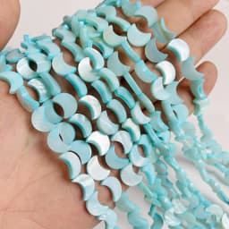 Oval Colorful Shell Beads Rice Shape Natural Mother of Pearl Shell Spacer Beads for Jewelry Making DIY Craft Accessories 15"